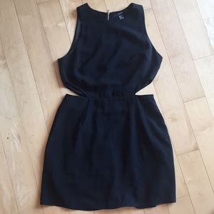FOREVER 21 black dress with cutouts